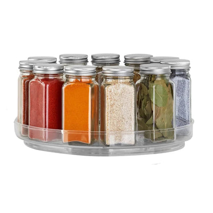 Clear Plastic Turntable, Organizer 10 Inch Modular Storage
