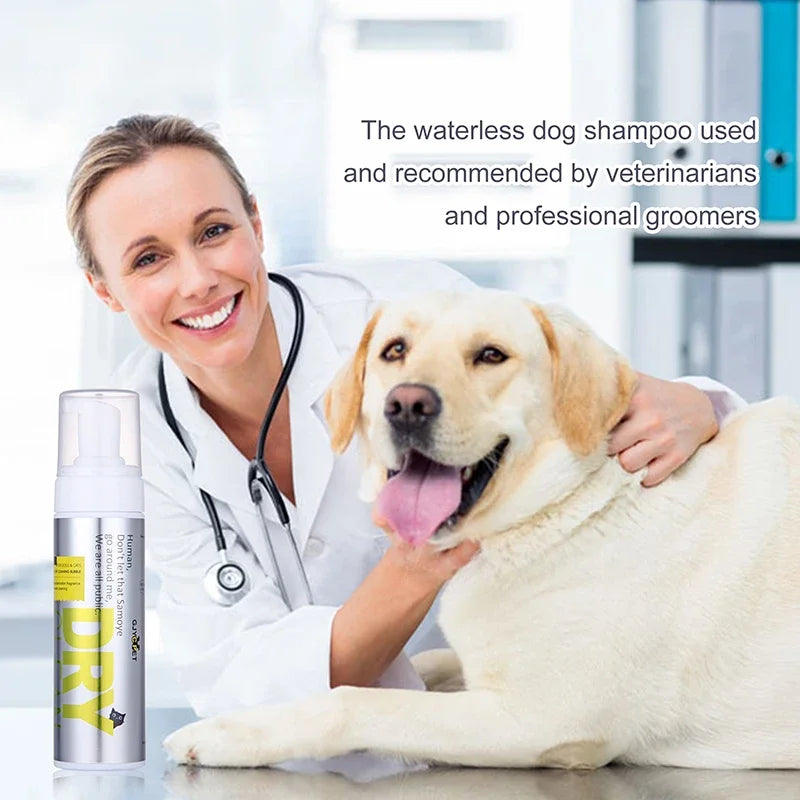 200ML Pet Dry Cleaning Foam Without Rinse Dog Cat Puppy Shower Gel