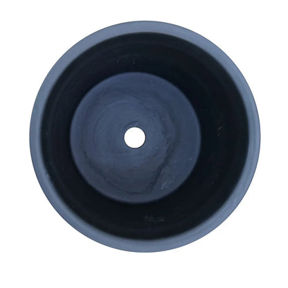 Round Black Ceramic Plant Pot for Indoor Outdoor Plants