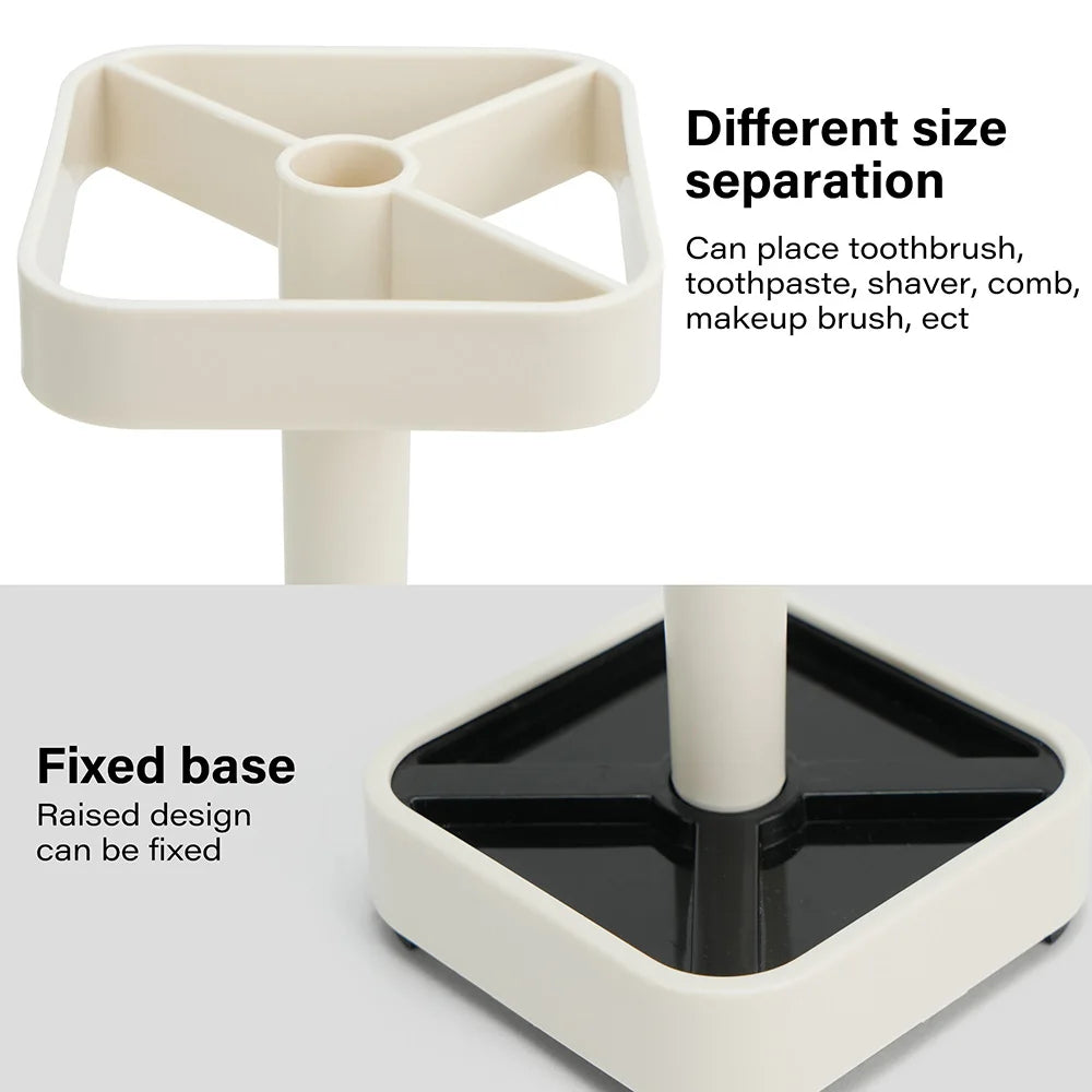 Toothbrush Holder, Cup and Cover, Compatible w/Conventional Toothbrushes,