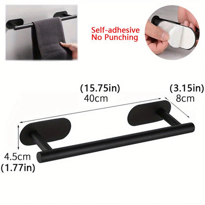 Hand Towel Holder for Bathroom, Kitchen, Adhesive