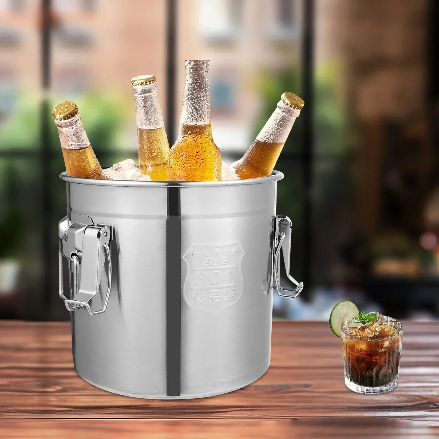 12L Stainless Steel Airtight Food Canister with Lid