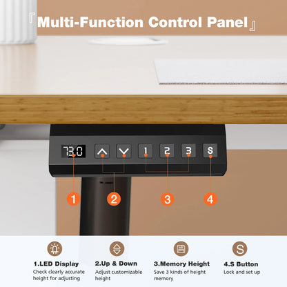 Sit, Standup Adjustable 40"x24" Computer Desk Workstation