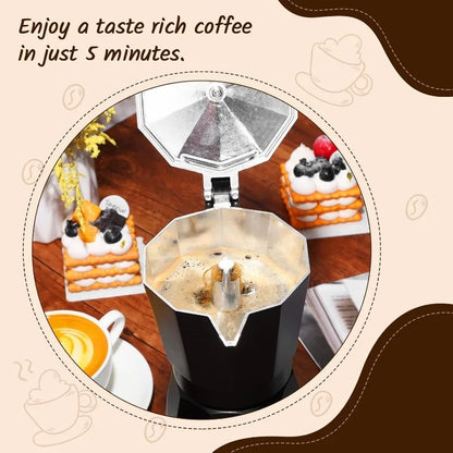 6 Cup Electric Espresso, Coffee, Italian Moka Maker