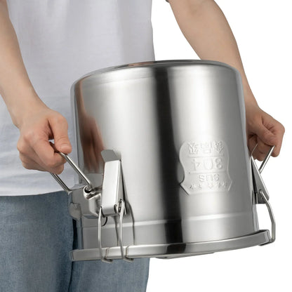 12L Stainless Steel Airtight Food Canister with Lid