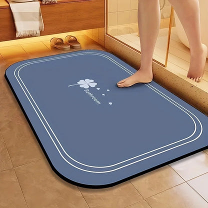 1pc Diatomite Bathmat, Quick Dry, Super Absorbent, Non-slip