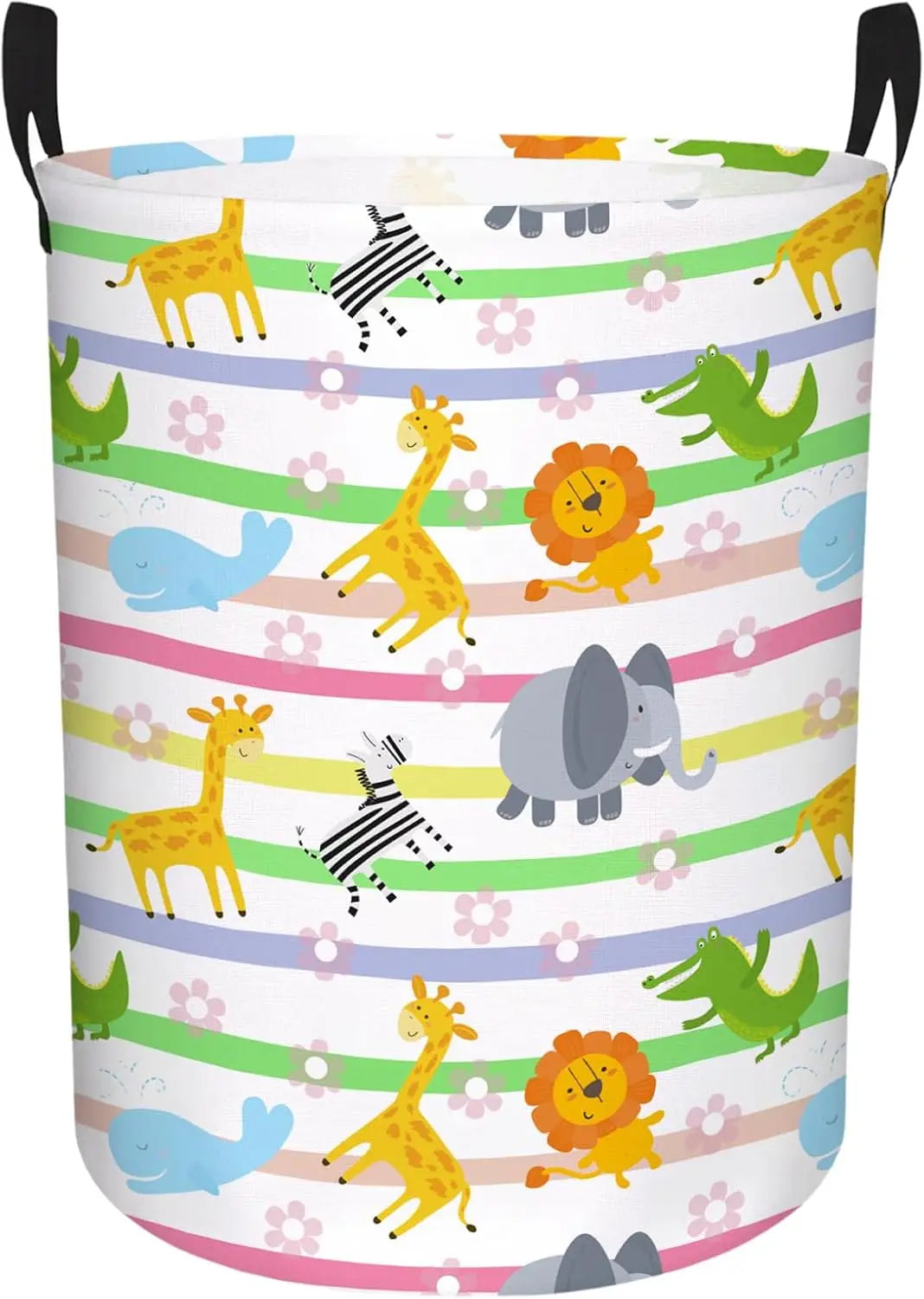 Colorful Animals Baby Laundry Hamper & Kid Laundry Basket