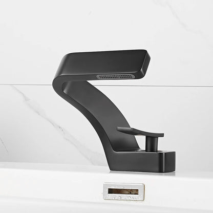 Deck Mounted Basin Faucet, Single Hole