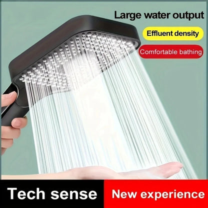 Large High-Quality Water Saving Shower Head, Adjustable 3 Modes