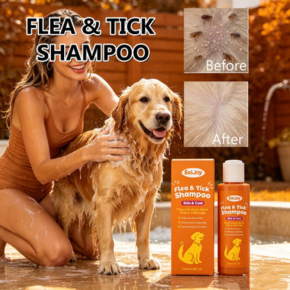 Gentle Anti Flea Tick Dog, Cat Grooming Shampoo