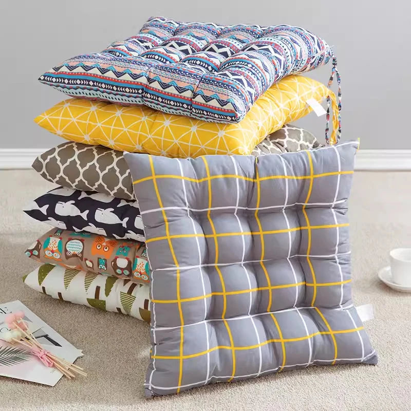 1pc Cotton Upholstered Soft Padded Cushion