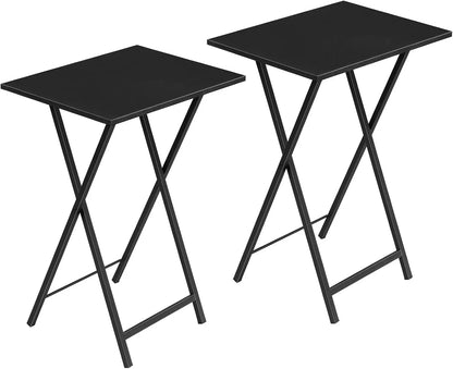 Set (2) Folding TV Tray Tables, Couch and Chairside Table