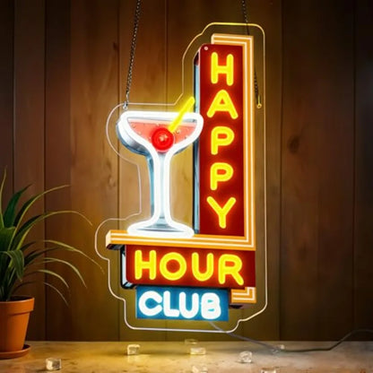 Dimmable Retro Led Club Neon Light for Man Cave, USB Powered