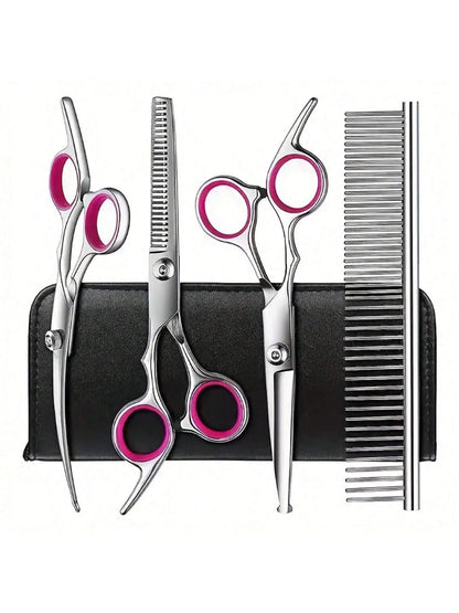 5pc Professional Pet Beauty Scissors Set