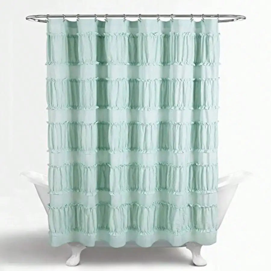 Ruffled Shower Curtain 72" X 72"