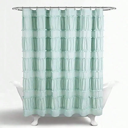 Ruffled Shower Curtain 72" X 72"