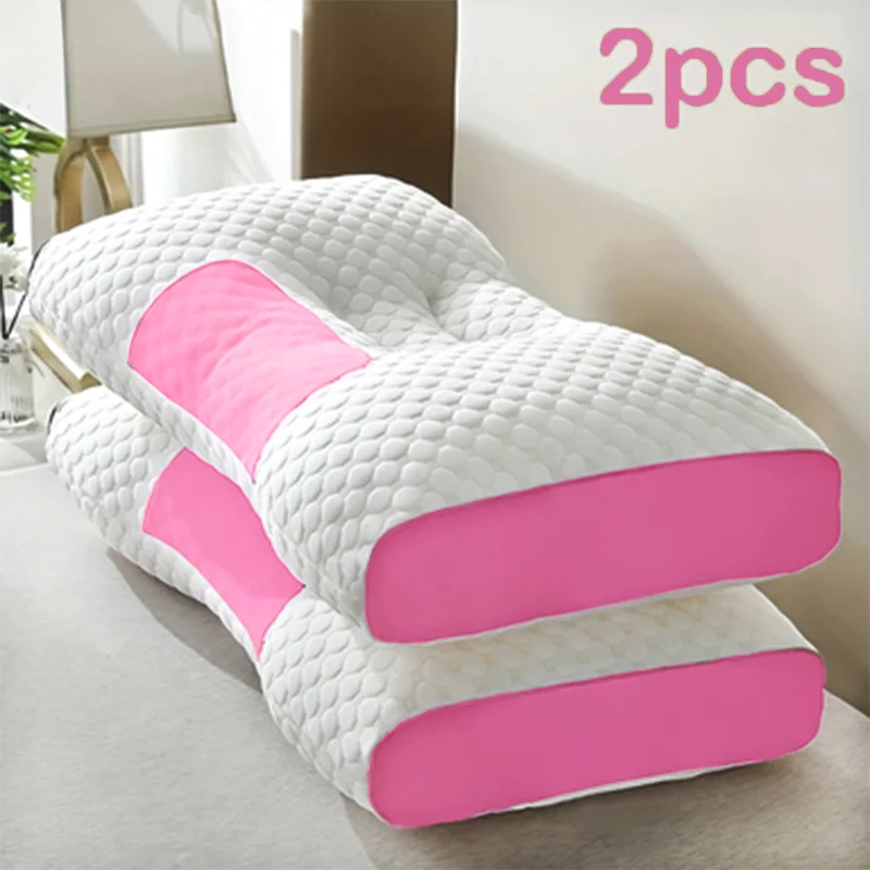 (2) High Quality Neck Massage Pillows, Ergonomic Orthopedic Support