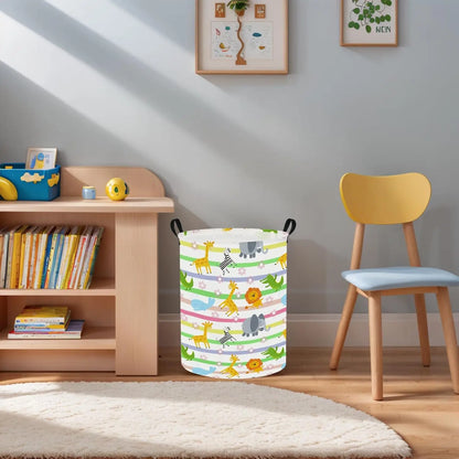 Colorful Animals Baby Laundry Hamper & Kid Laundry Basket