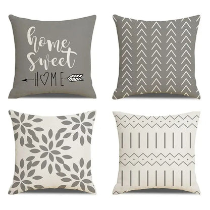 4pc, 18"x18" Decorative Throw Pillow Covers