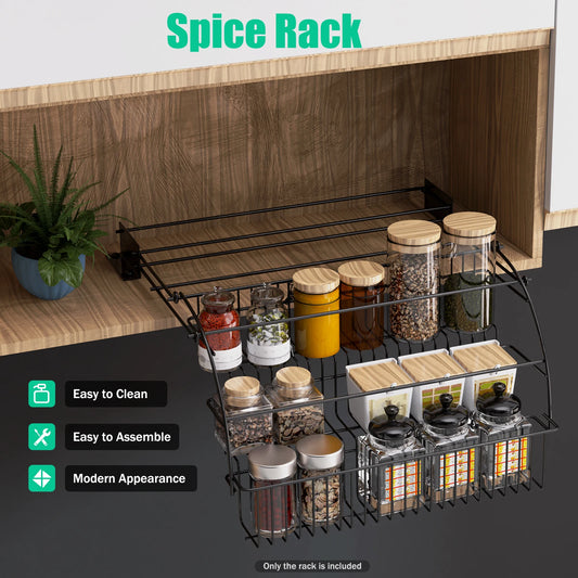 3-Tier Metal Storage Shelf Stand