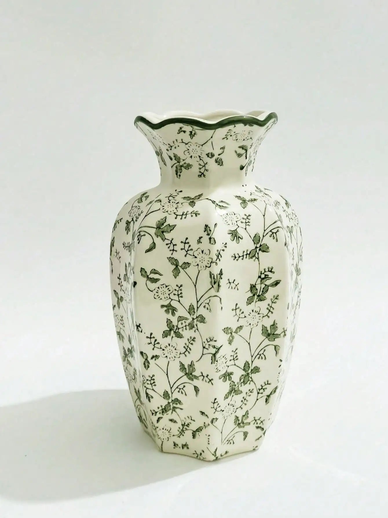 1 Pc Blue & White Porcelain Retro Chinese Vase