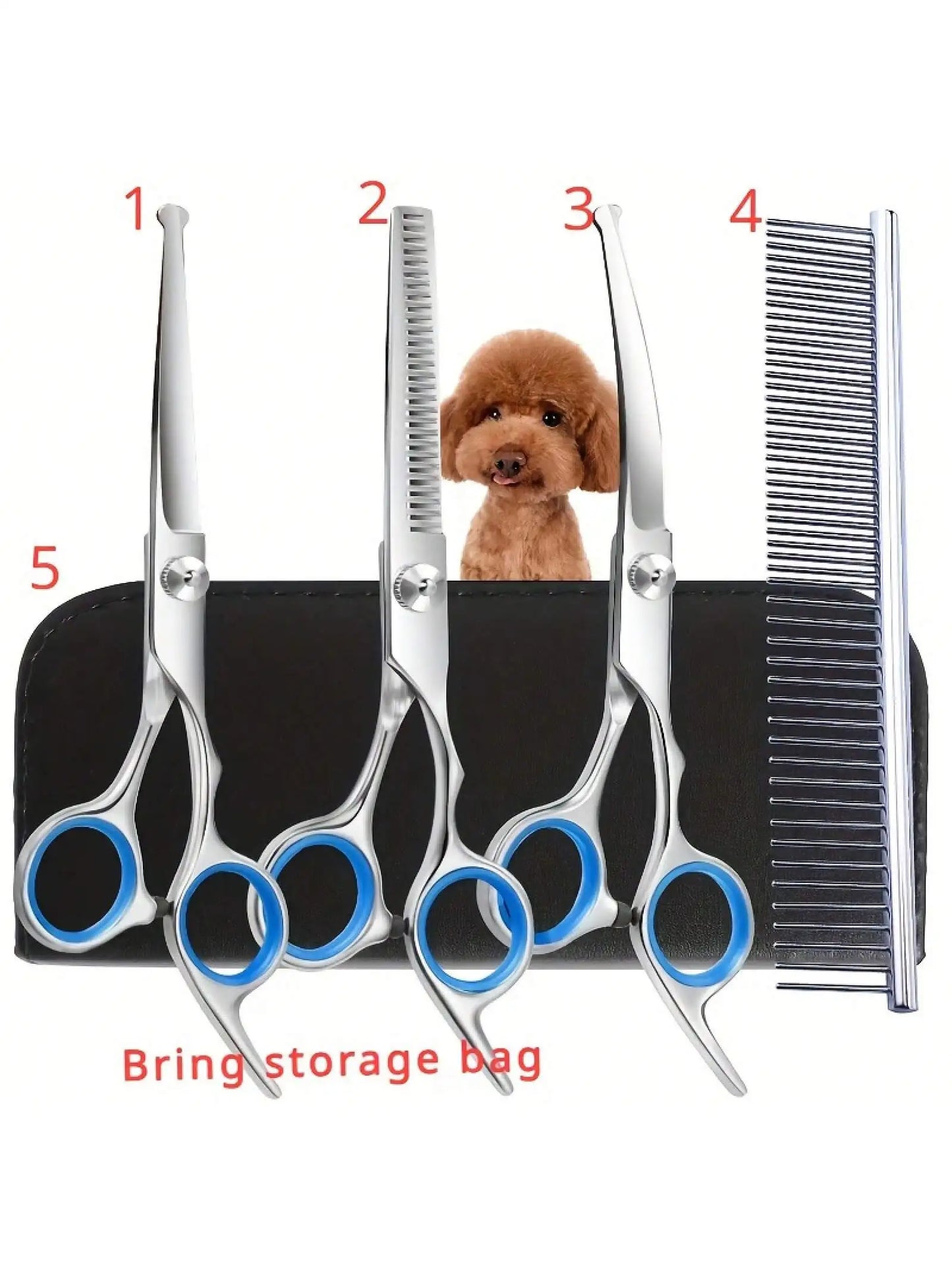 5pc Professional Pet Beauty Scissors Set
