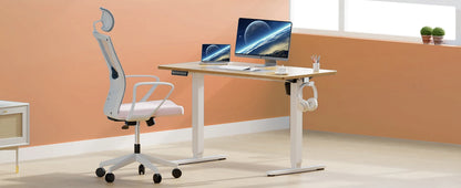 Sit, Standup Adjustable 40"x24" Computer Desk Workstation