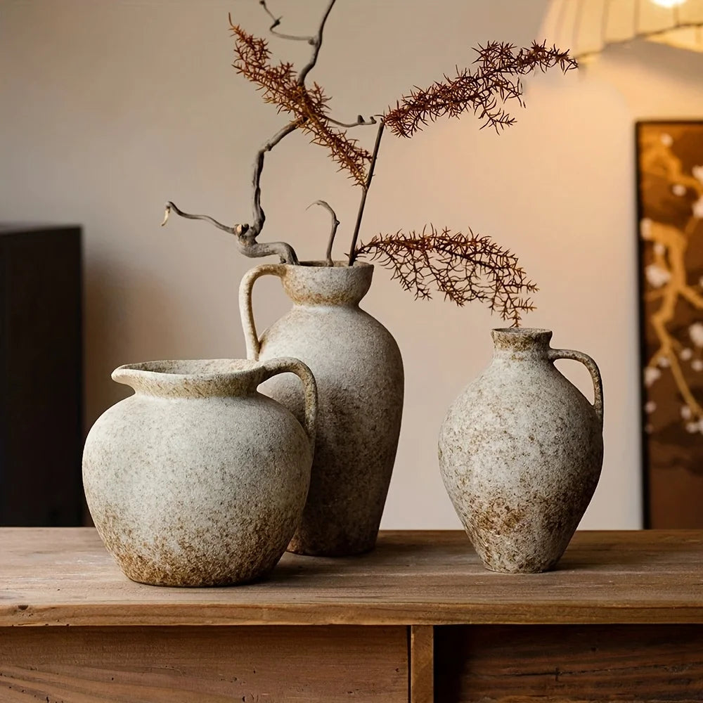 Rustic Ceramic Farmhouse Vase