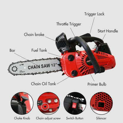 12 Inch Gasoline Lightweight Chainsaw
