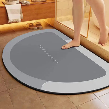 1pc New Type Diatom Mud Bathroom Mat - Quick-Drying,