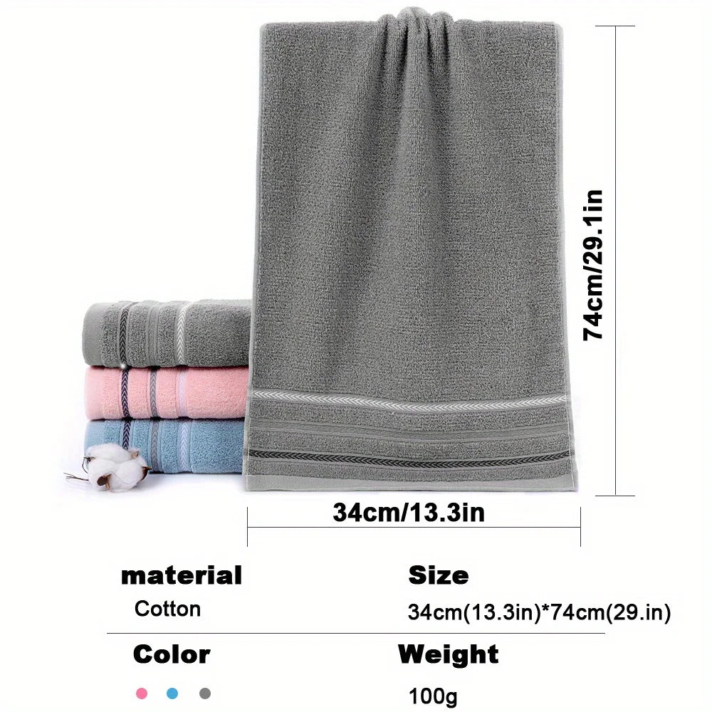 4pk Set - 100% Cotton Towels, Absorbent
