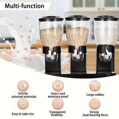 Countertop Dry Food Dispenser Spoon, Bowl, Lid