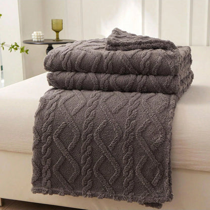 1pc Single-Layer Coral Fleece Blanket, Lightweight & Multi-Purpose