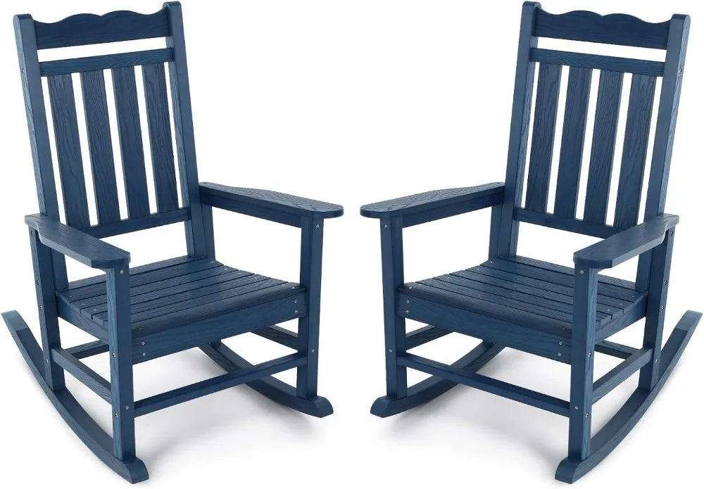 All-Weather Outdoor Rocking Chair, 400 lbs. Capacity