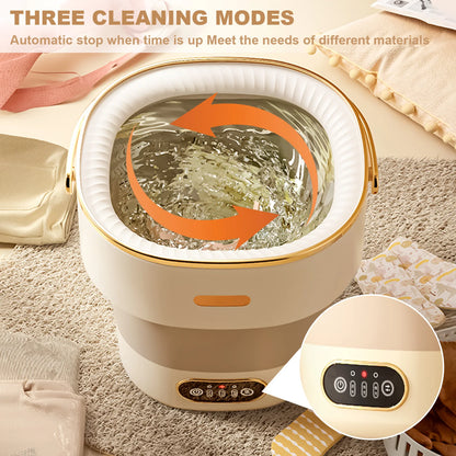 Portable Mini Washing Machine w/Spin Dryer, Underwear, Baby Clothes