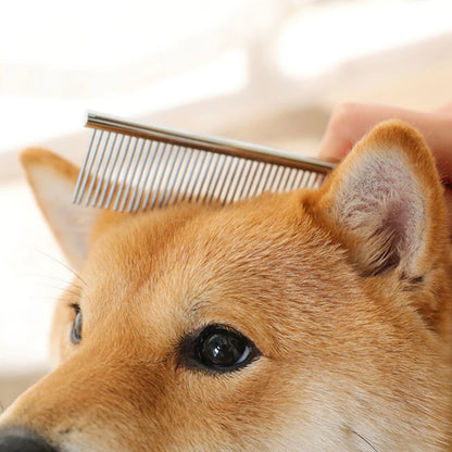 Stainless Steel Dog Comb, Long Thick Hair Fur Removal Brush