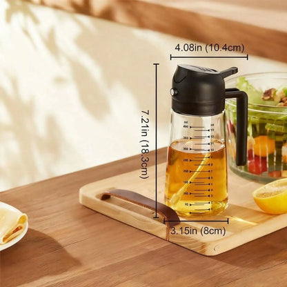 2-in-1 Dual Mode Spray, Pour Glass Bottle w/Mist Control