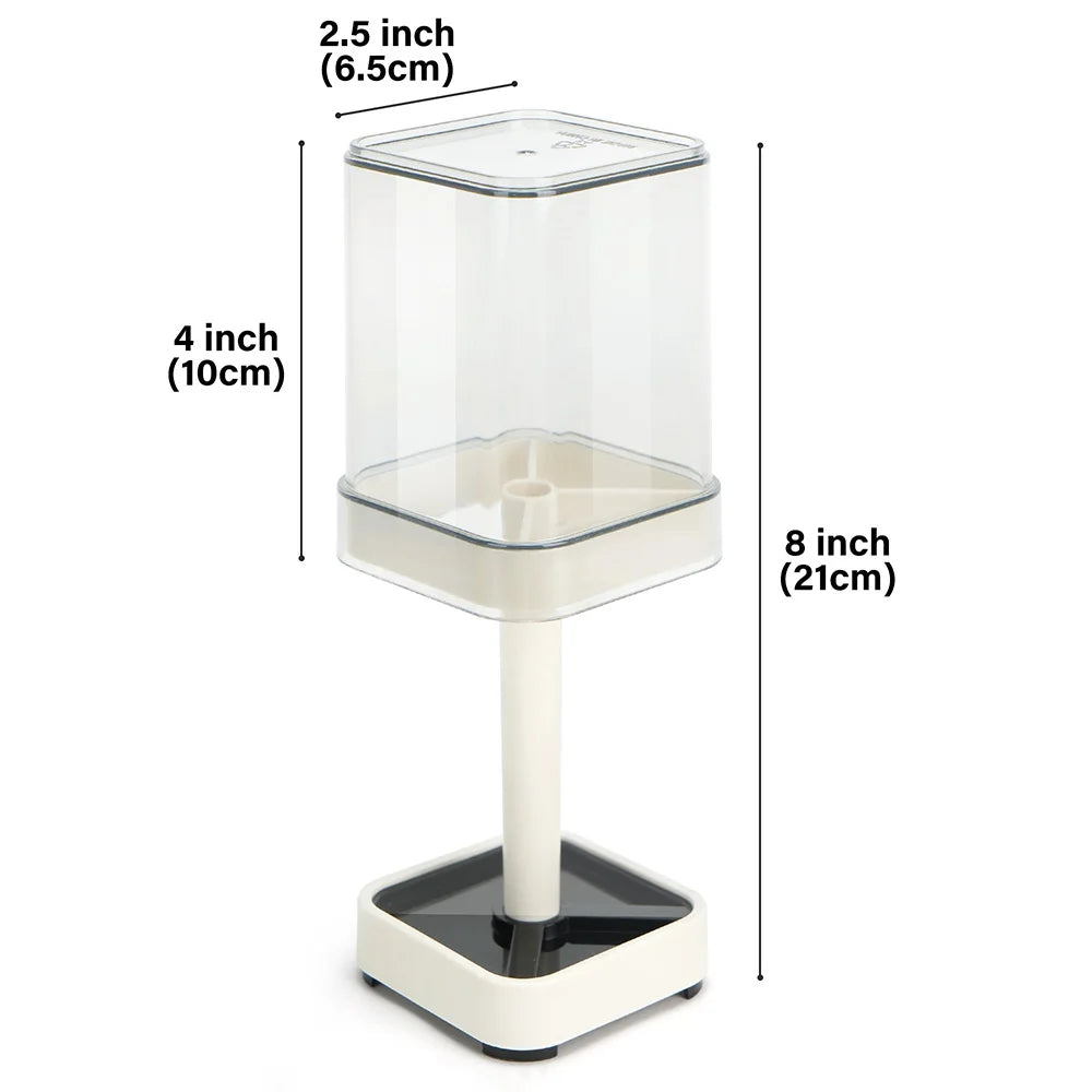 Toothbrush Holder, Cup and Cover, Compatible w/Conventional Toothbrushes,