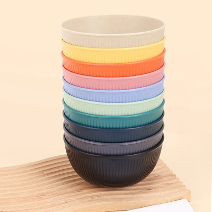 8pcs high-value anti-fall plastic bowls