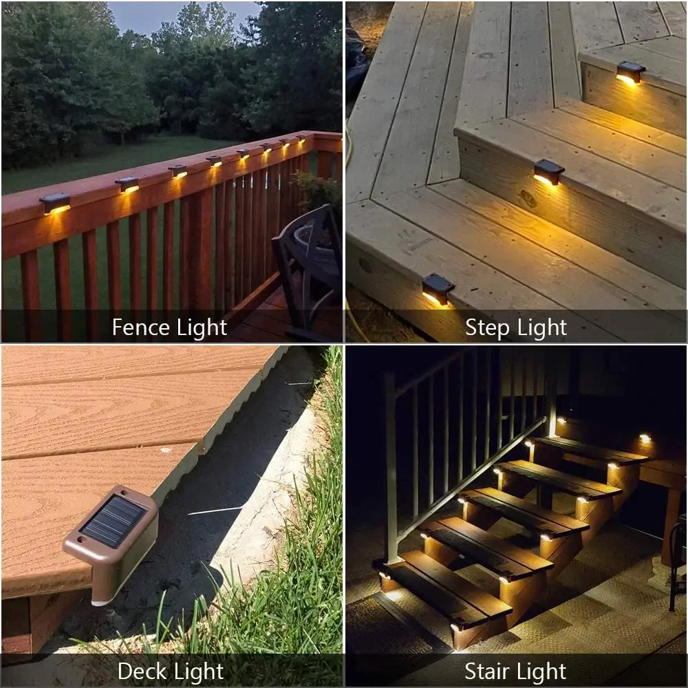 16 Waterproof LED Outdoor Solar Deck Lights