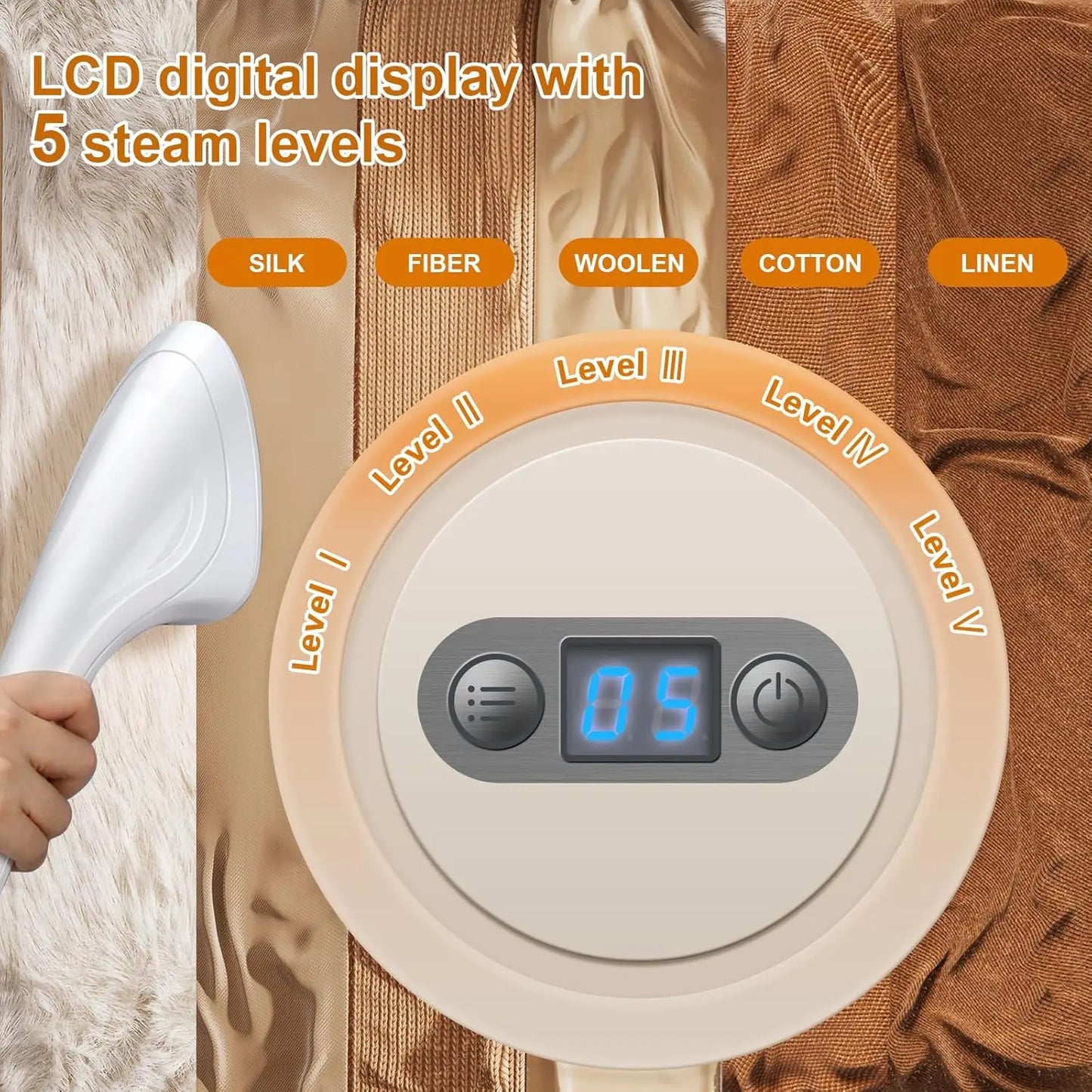 1500W Professional Full-Size Garment Steamer