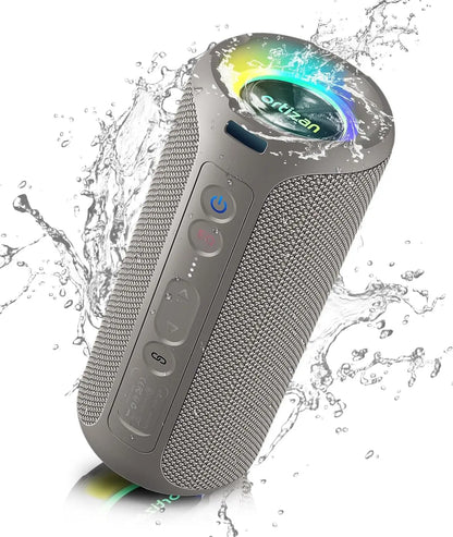 X8 Pro Portable Bluetooth Speaker w/40W Stereo Sound, Waterproof, Lights
