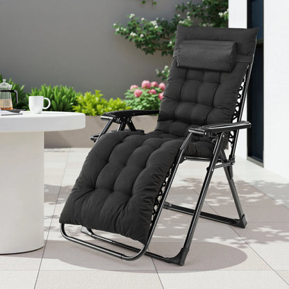 Folding Zero Gravity Recliner, Patio Lounge Chair