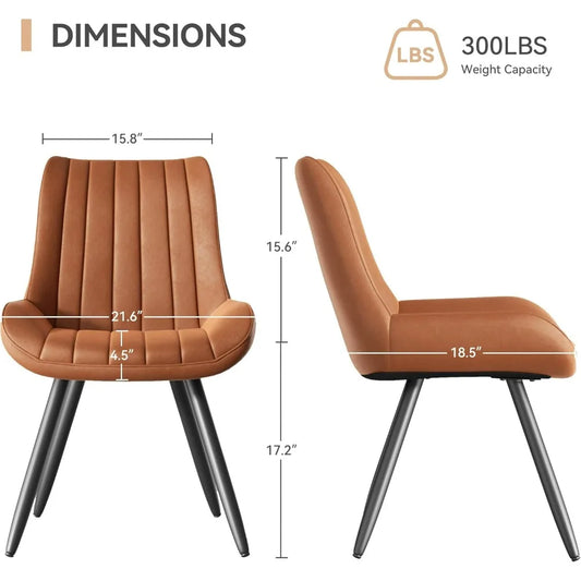 Mid Century Modern Dining Chairs Set of 6