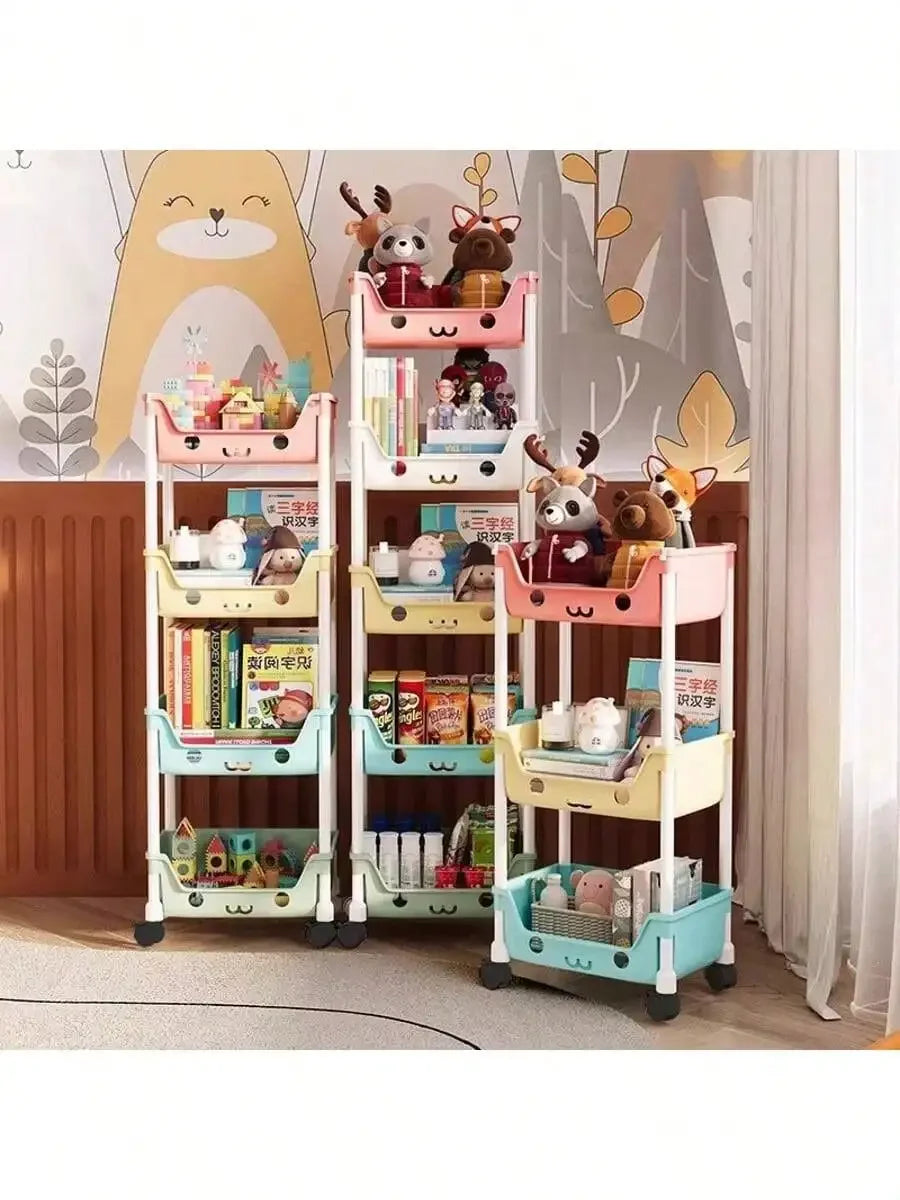 3/5-Layer Multifunctional Storage Rack w/Rolling Wheels