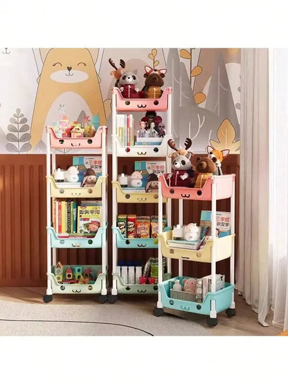 3/5-Layer Multifunctional Storage Rack w/Rolling Wheels