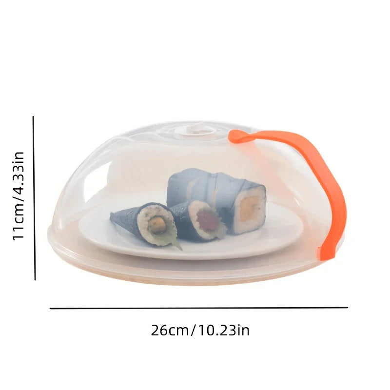 Microwave Splash Proof Cover w/Steam Vents & Easy Grip Handle