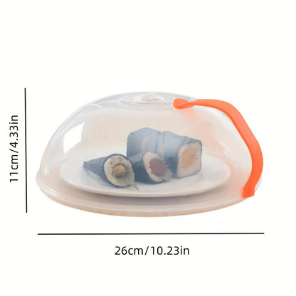Microwave Splash Proof Cover w/Steam Vents & Easy Grip Handle