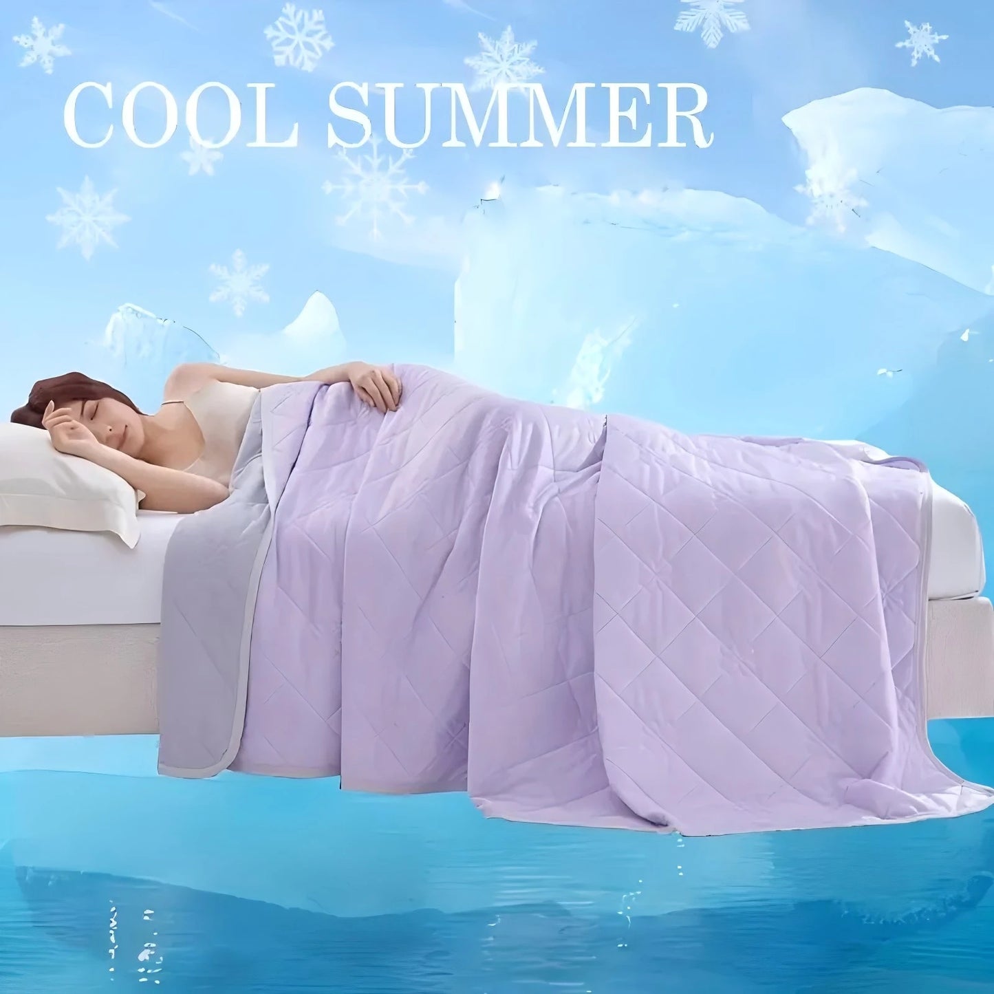 1pc Large Dual-Sided Soft & Lightweight Summer Cooling Blanket