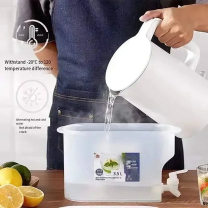 3.5/5L Refrigerator Beverage Dispenser, Large Capacity w/Spigot